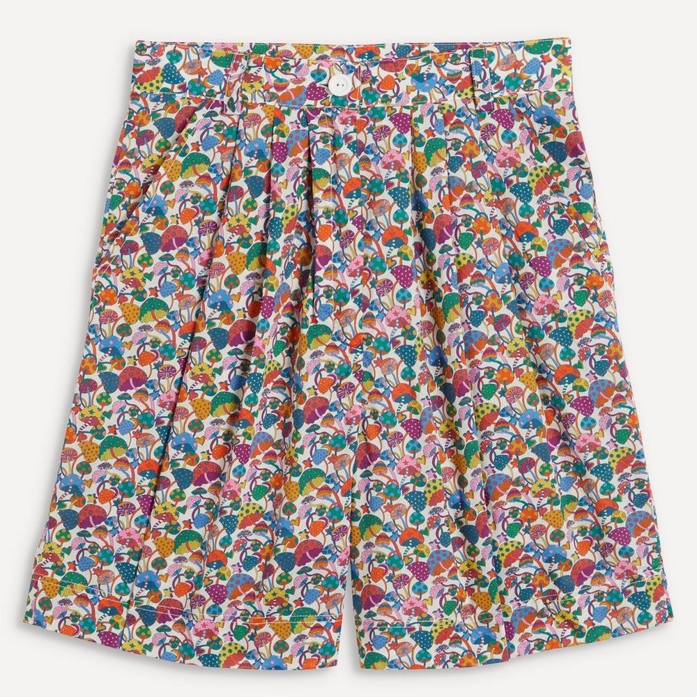 La Veste Liberty London Magic Mushroom Liberty Print Bermuda Shorts